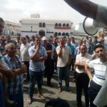 وقفة إحتجاجية بميناء بني إنصار الناظور (2)