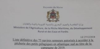 عاجل : وزارة الصيد تفرج عن لائحة ال75 مركبا التي ستلج مصيدة التناوب برسم 2019