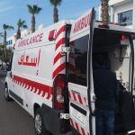 نقل مصاب حادث ميناء أكادير