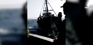 شاهد جانب من اللحظات الأخيرة قبل غرق مركب علال 2 شرق سواحل الصويرة